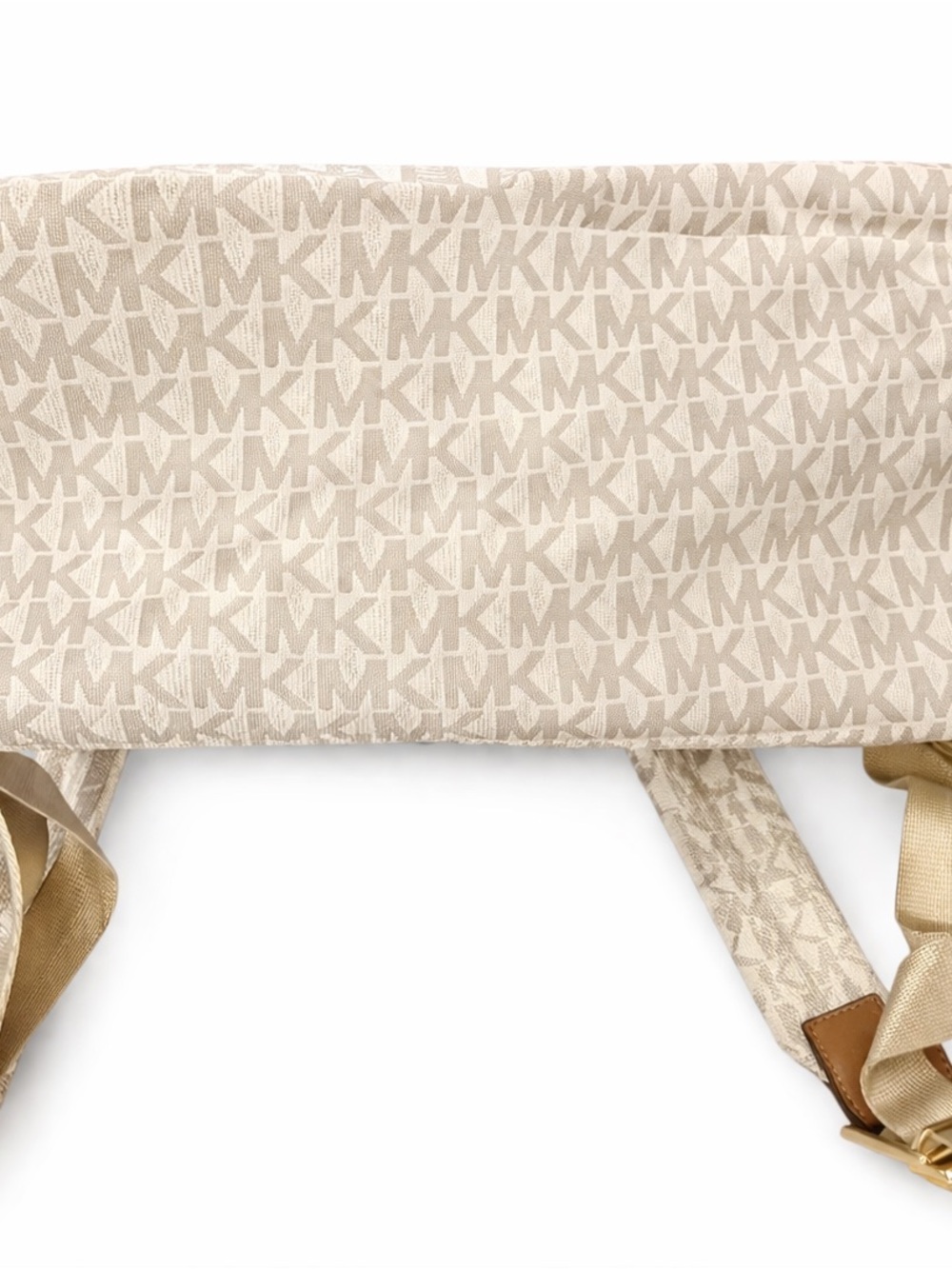 Michael Kors Cream Logo Backpack with Gold Chain Detail and Dustbag - Picture 12 of 12